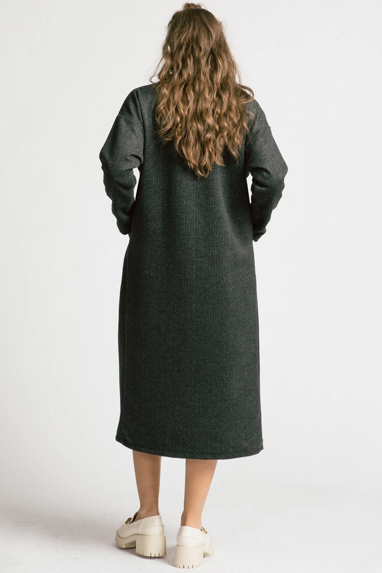 Viscount Coat Grey Twill sold by Allison Wonderland product image thumbnail 3