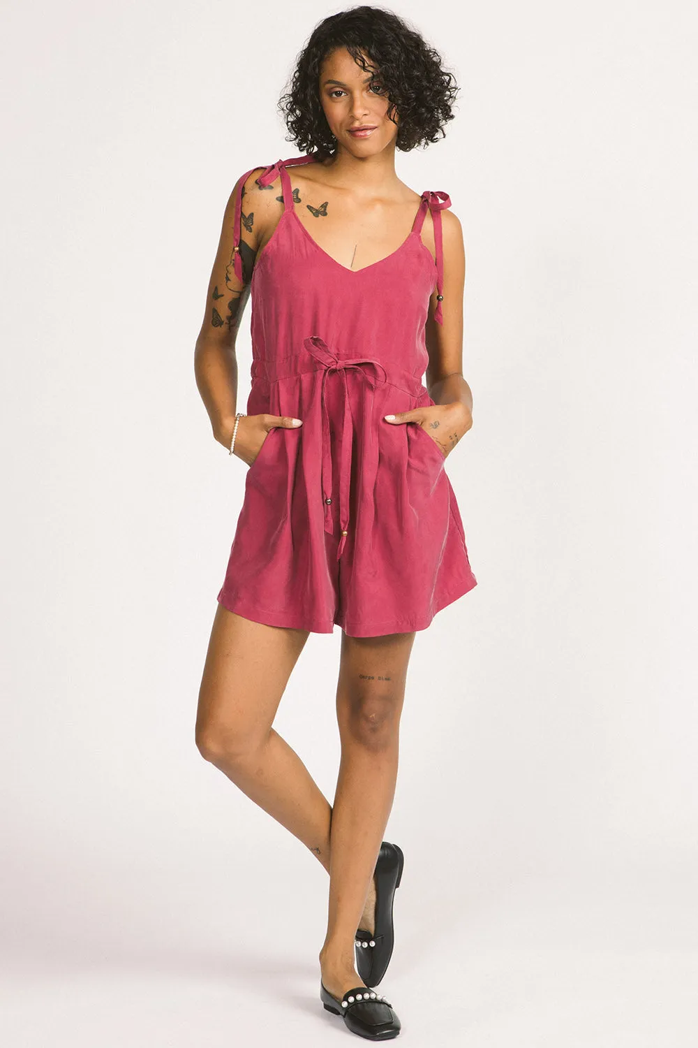 Meara Romper Magenta sold by Allison Wonderland product image thumbnail 4