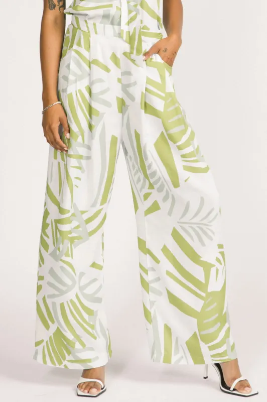 Darcy Pants Leaf Print sold by Allison Wonderland