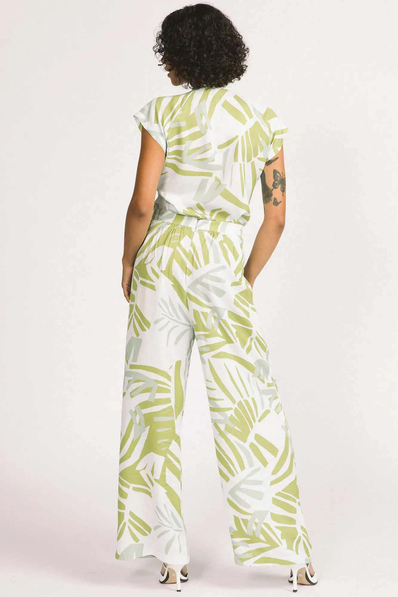 Darcy Pants Leaf Print sold by Allison Wonderland product image thumbnail 4
