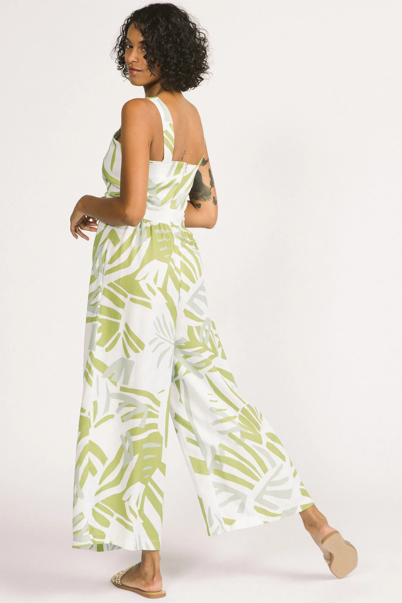 Zadie Jumpsuit Leaf Print sold by Allison Wonderland product image thumbnail 3