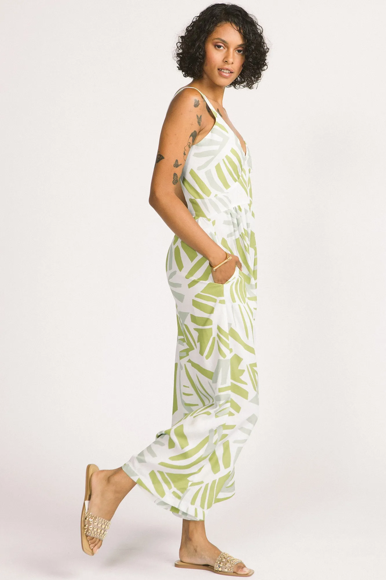 Zadie Jumpsuit Leaf Print sold by Allison Wonderland product image thumbnail 2