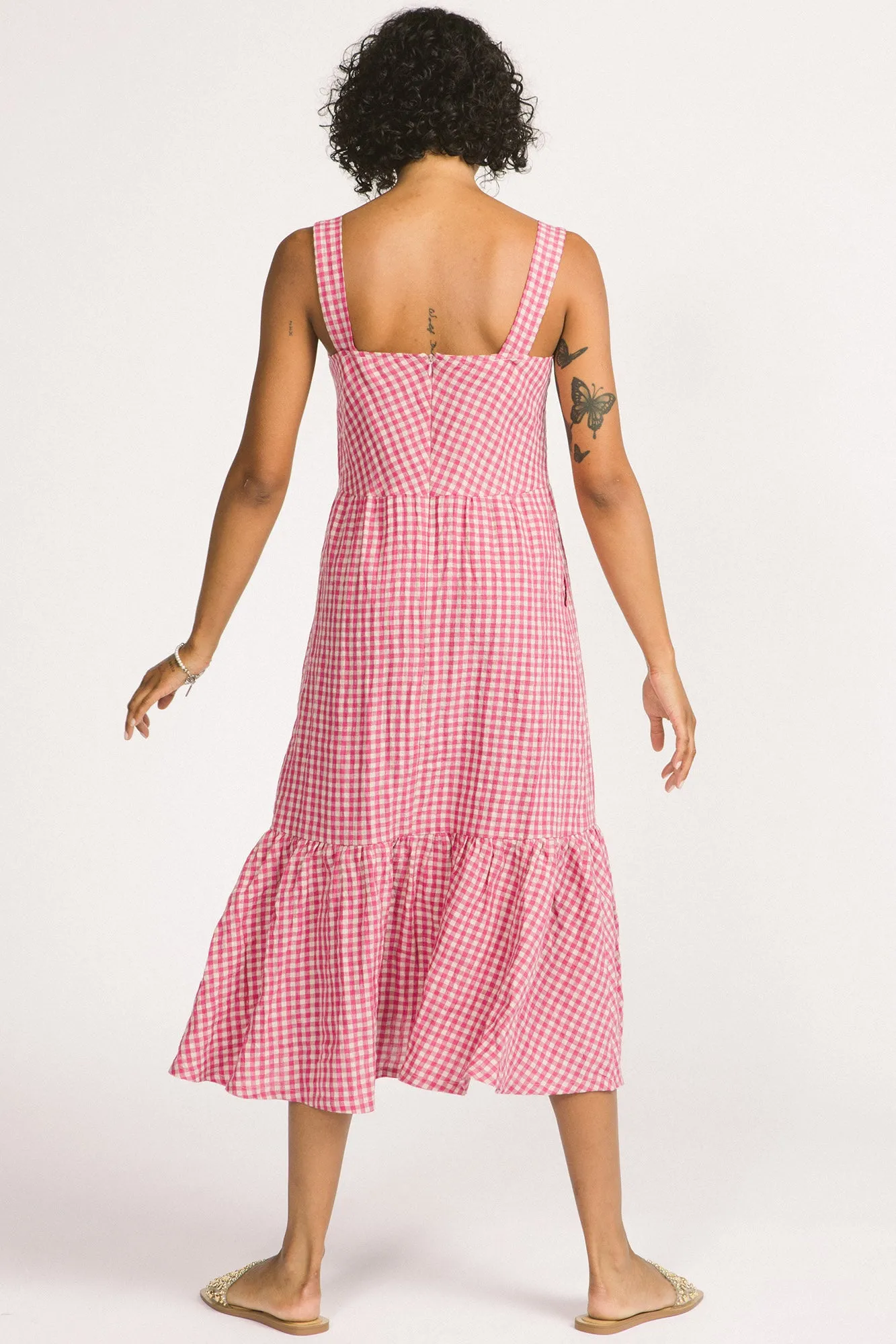 Calista Dress Pink Gingham sold by Allison Wonderland product image thumbnail 4