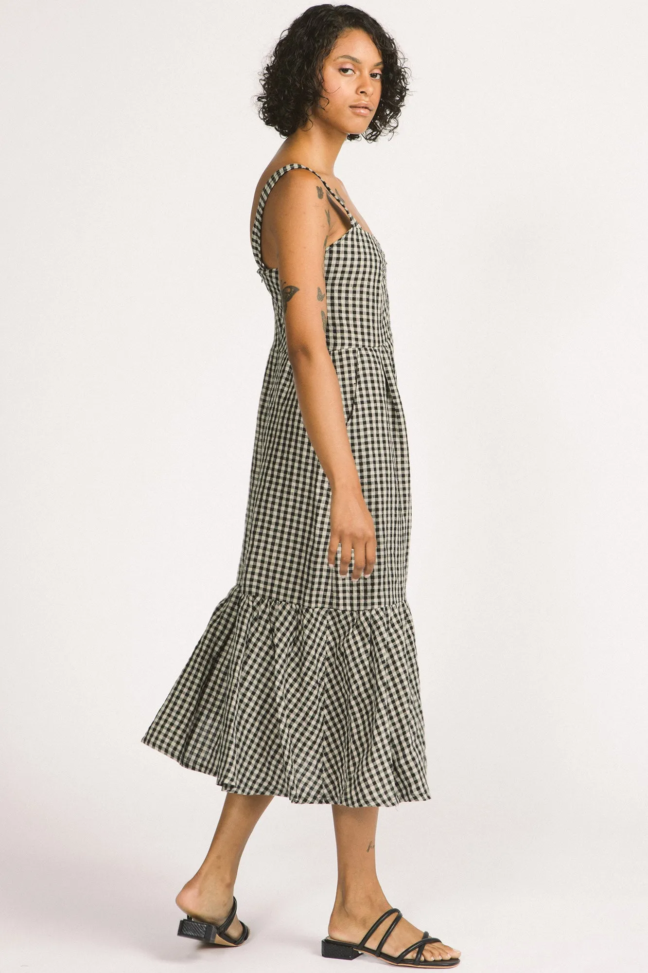 Calista Dress Black Gingham sold by Allison Wonderland product image thumbnail 2