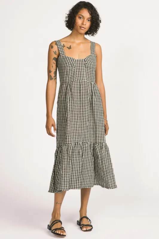 Calista Dress Black Gingham sold by Allison Wonderland