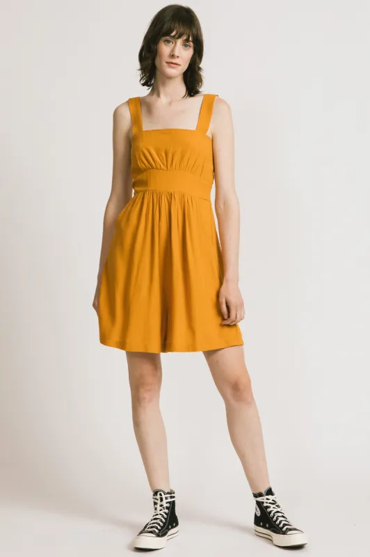 Amalfi Romper Saffron sold by Allison Wonderland