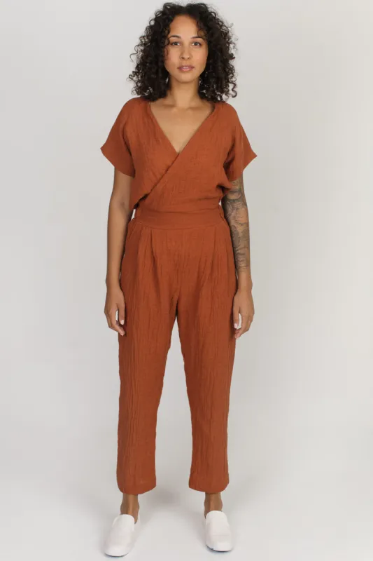 Alta Jumpsuit Rust made by Allison Wonderland
