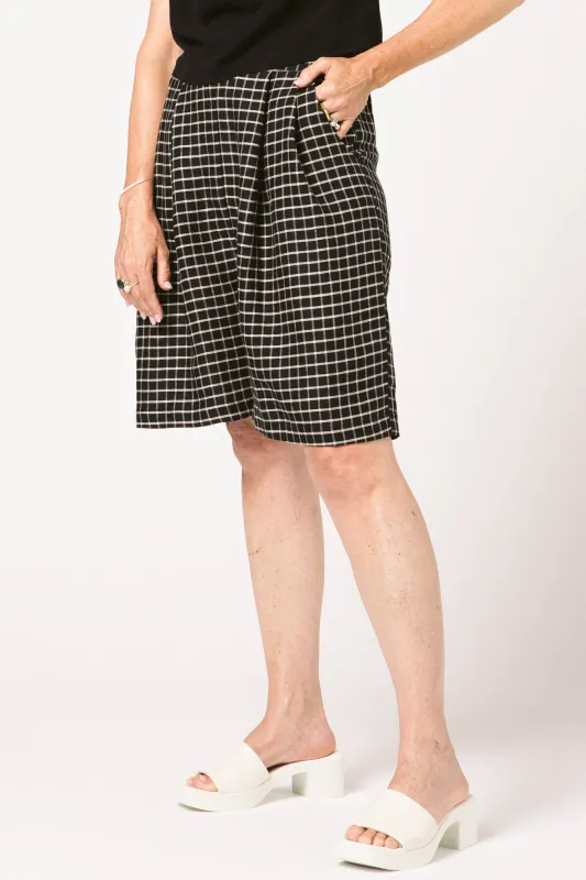 Railspur Culottes Black Check made by Allison Wonderland