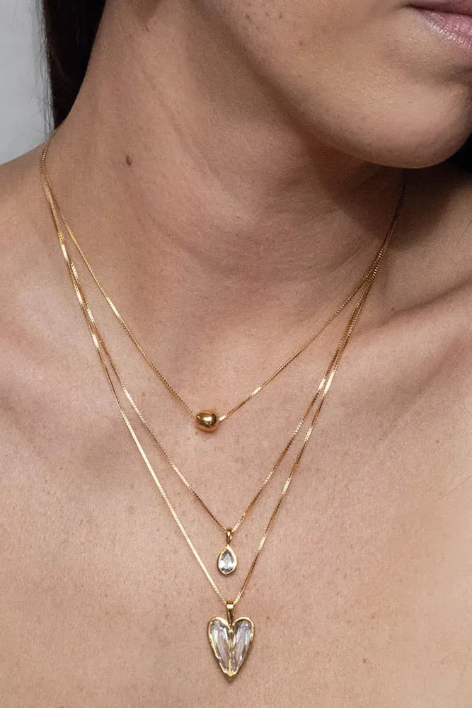 Sarah Mulder | Monroe Necklace in Rhodium sold by Allison Wonderland