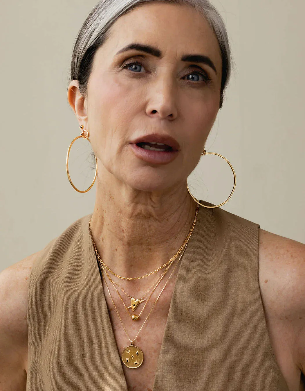 Sarah Mulder | Miley Hoops in Gold sold by Allison Wonderland product image thumbnail 2