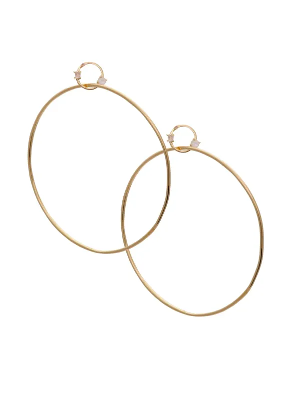 Sarah Mulder | Miley Hoops in Gold sold by Allison Wonderland