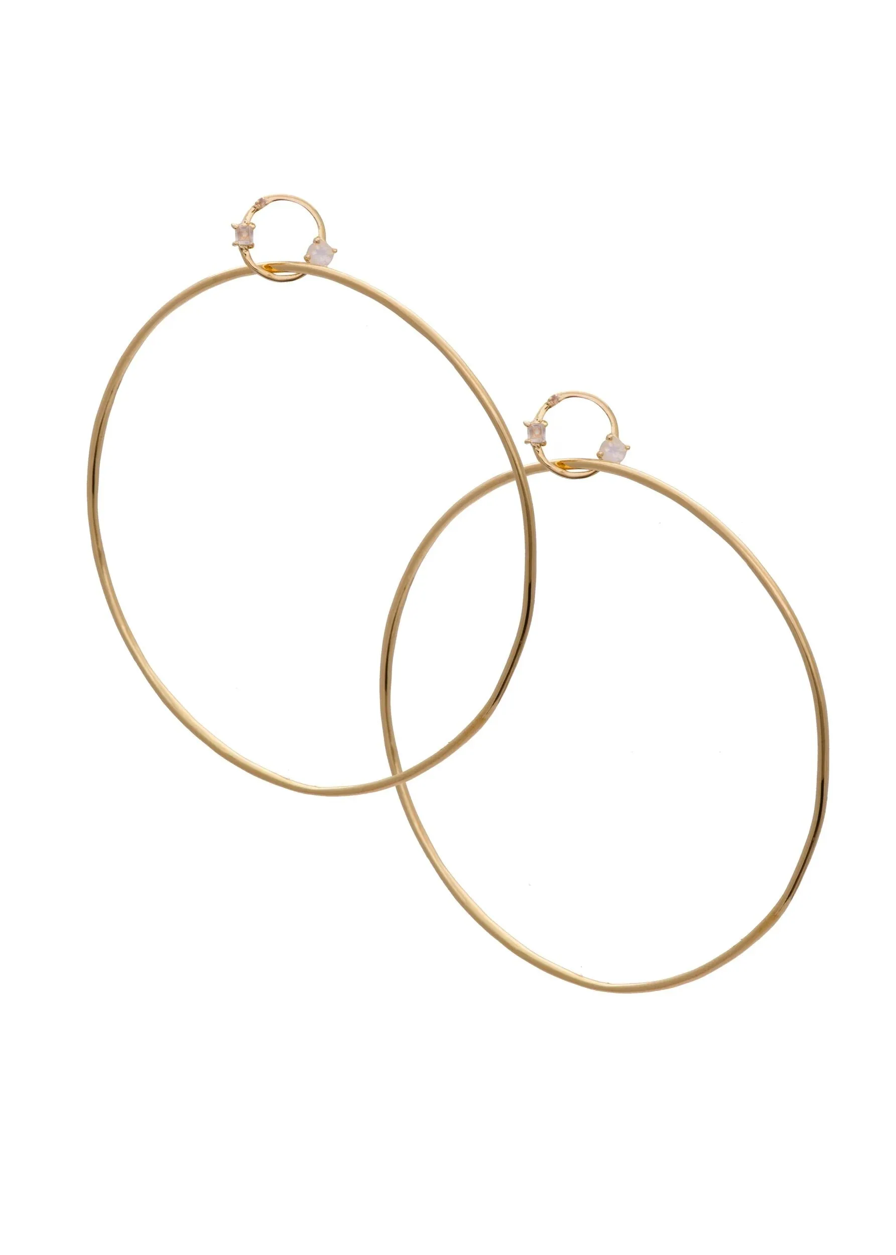 Sarah Mulder | Miley Hoops in Gold sold by Allison Wonderland