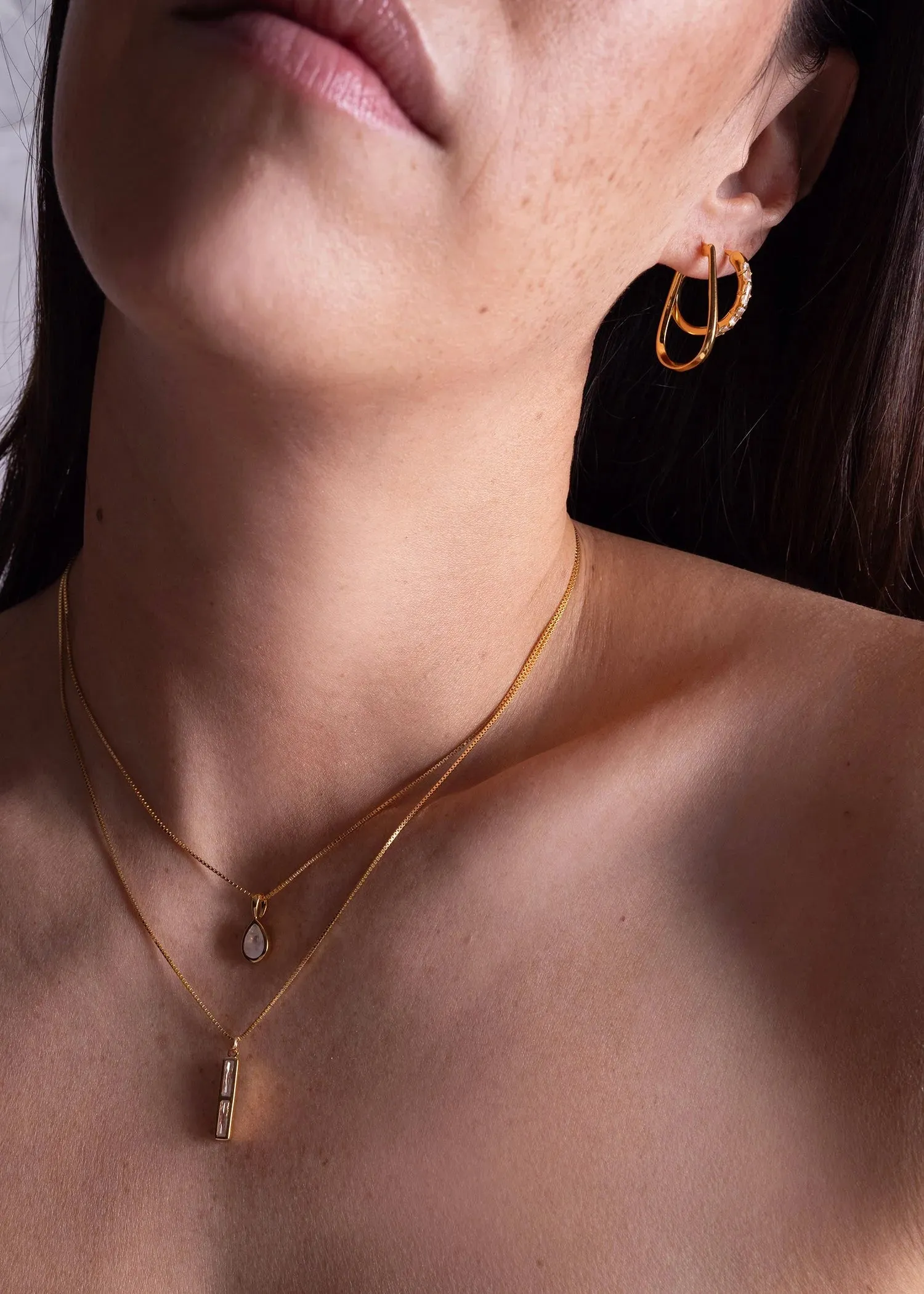 Sarah Mulder | Lyn Hoops in Gold sold by Allison Wonderland product image thumbnail 2