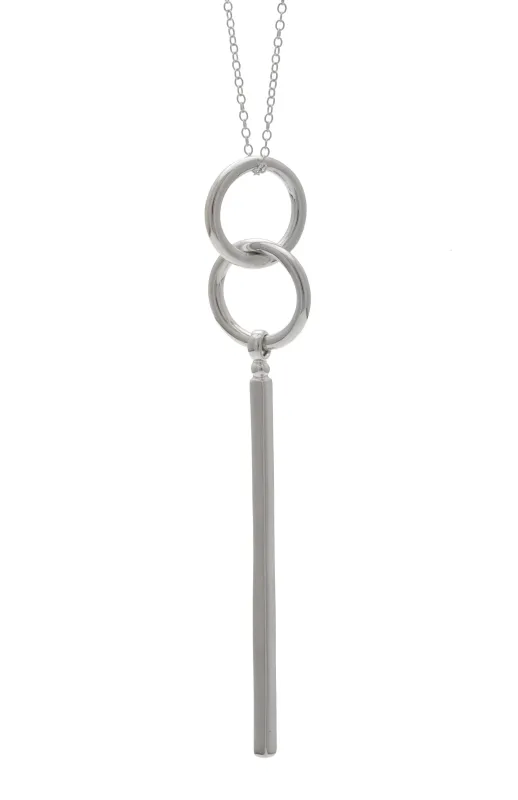 Sarah Mulder | Jax Necklace in Rhodium sold by Allison Wonderland