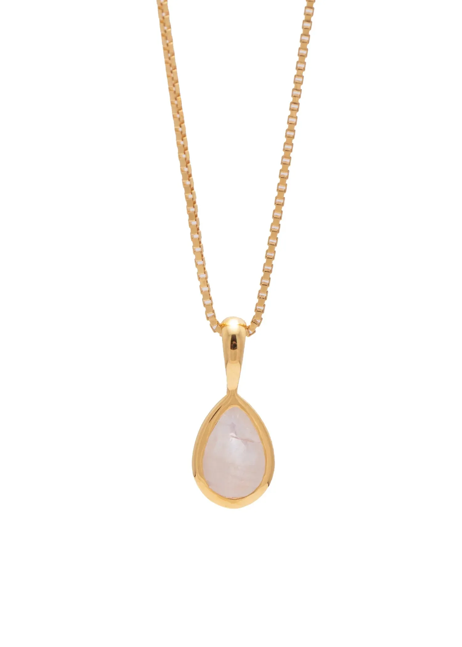 Sarah Mulder | Koy Necklace, Gold with Moonstone sold by Allison Wonderland