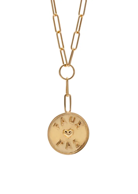 Sarah Mulder | Faux Pas Necklace in Gold made by Sarah Mulder Jewelry