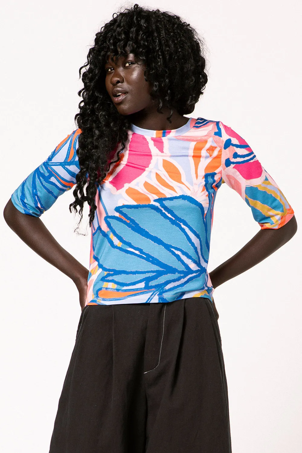 Parrot Blouse Tropical Print sold by Allison Wonderland product image thumbnail 3