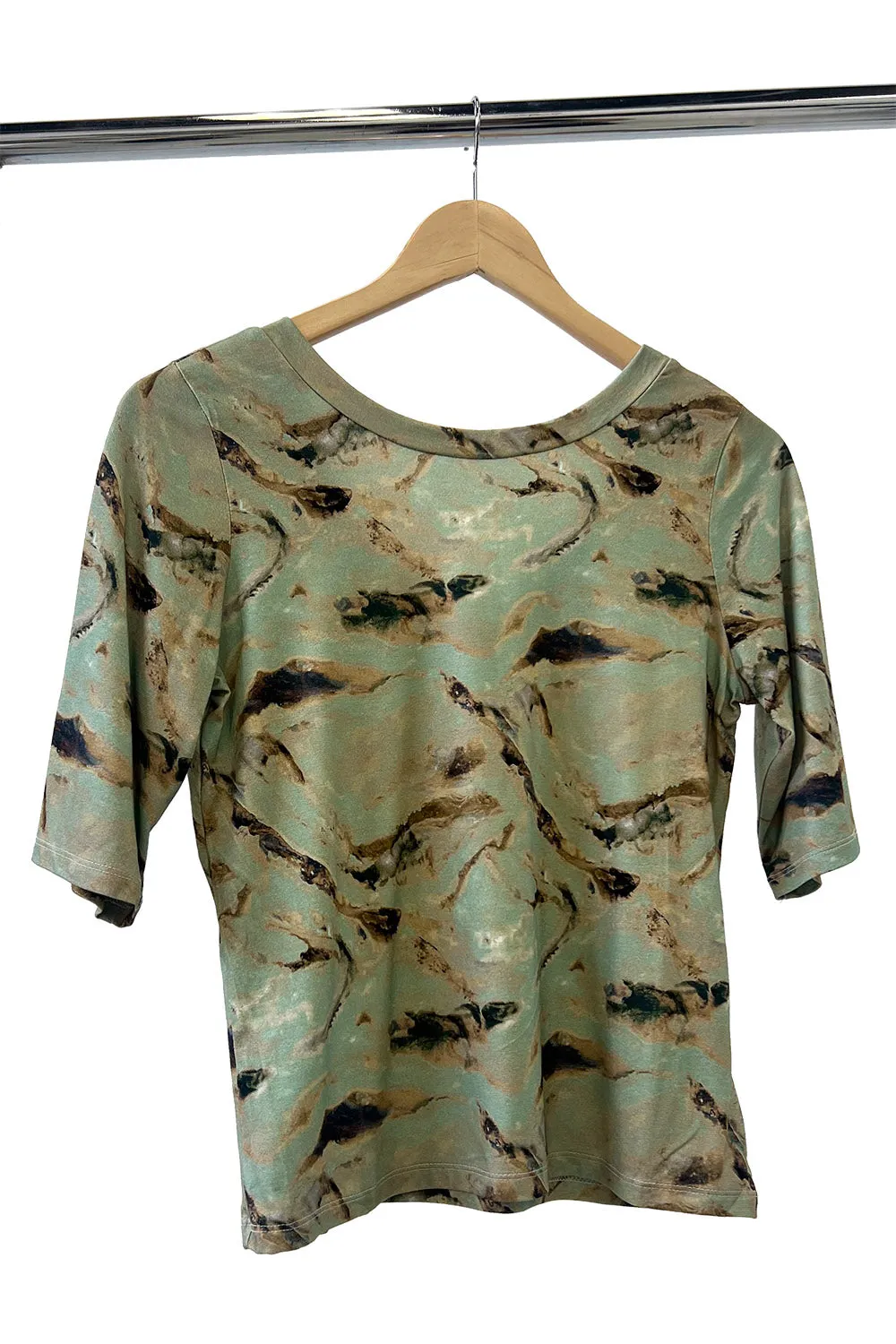 Parrot Blouse Sage Print sold by Allison Wonderland