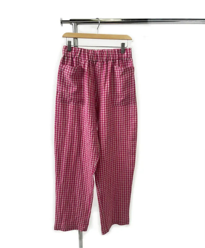 Anderson Pant Pink Gingham sold by Allison Wonderland