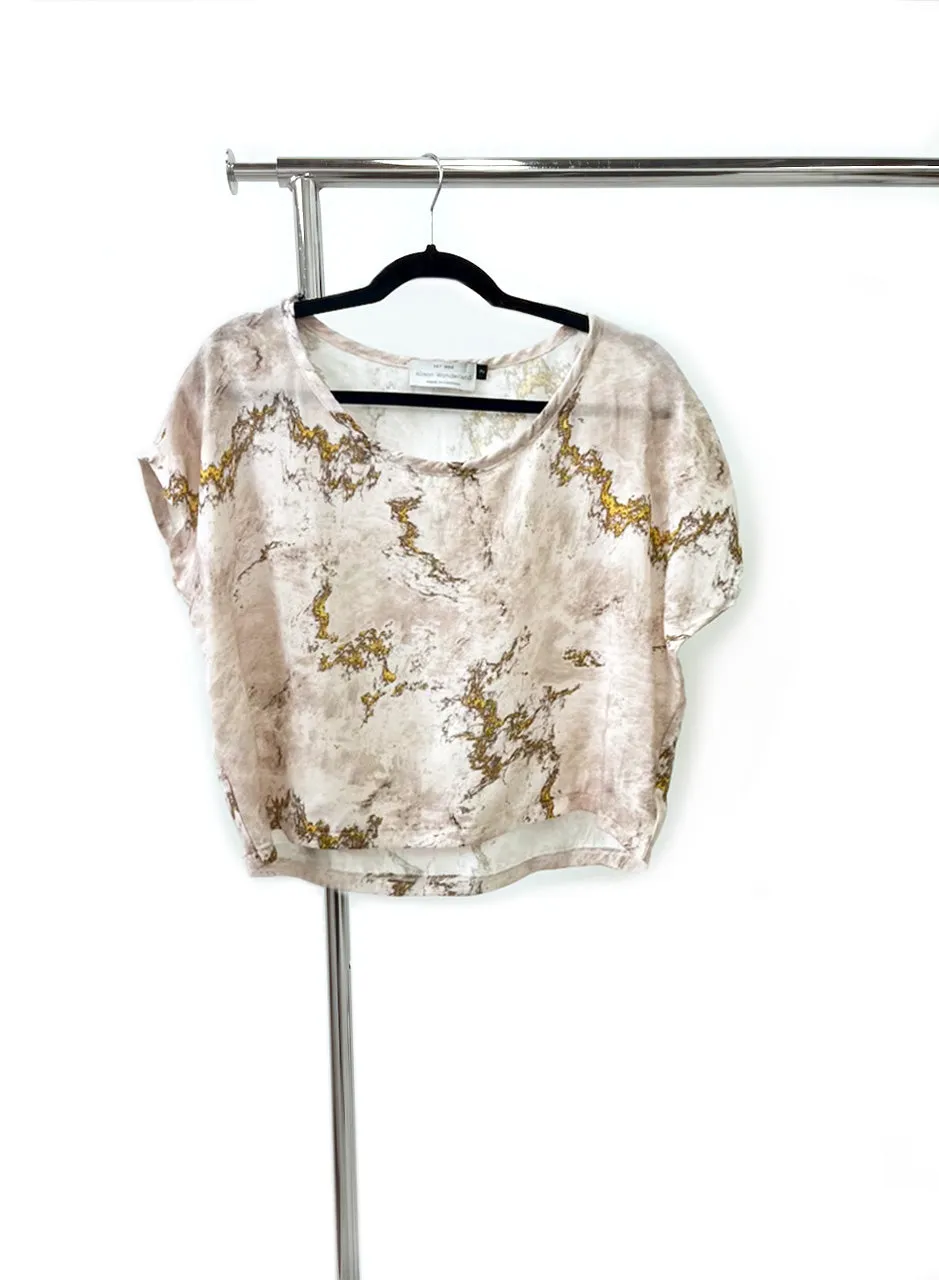 Isadora Blouse Marble sold by Allison Wonderland