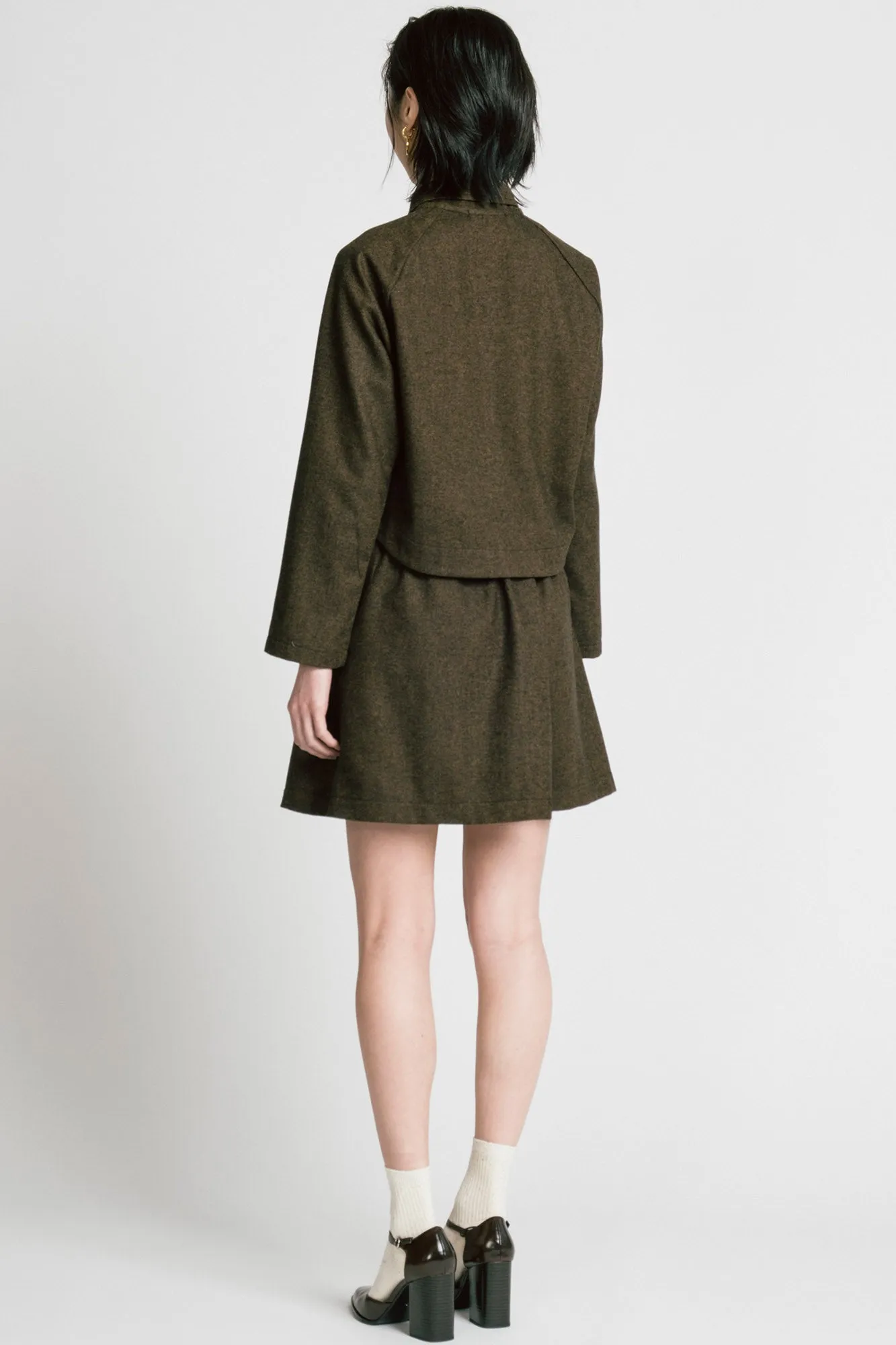 Trouble Skirt Brown Herringbone sold by Allison Wonderland product image thumbnail 4