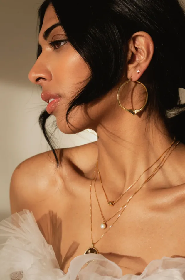 Sarah Mulder | Liv Hoops, Gold sold by Allison Wonderland product image thumbnail 2
