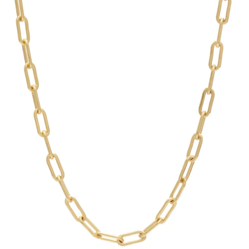 Sarah Mulder | Paper Clip Necklace, Gold 19" sold by Allison Wonderland
