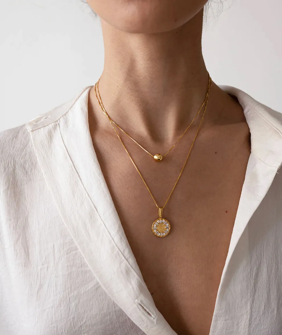 Sarah Mulder | Zenia Necklace, Gold sold by Allison Wonderland product image thumbnail 2