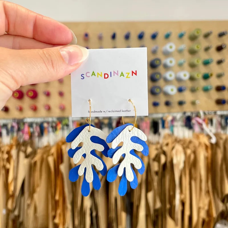 Scandinazn | Wakame Hoops in Blue + Cream sold by Allison Wonderland