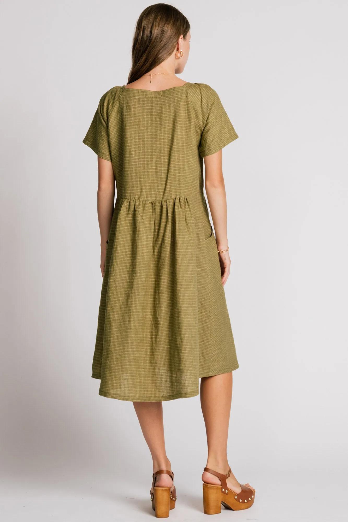 Warbler Dress Avocado sold by Allison Wonderland product image thumbnail 4