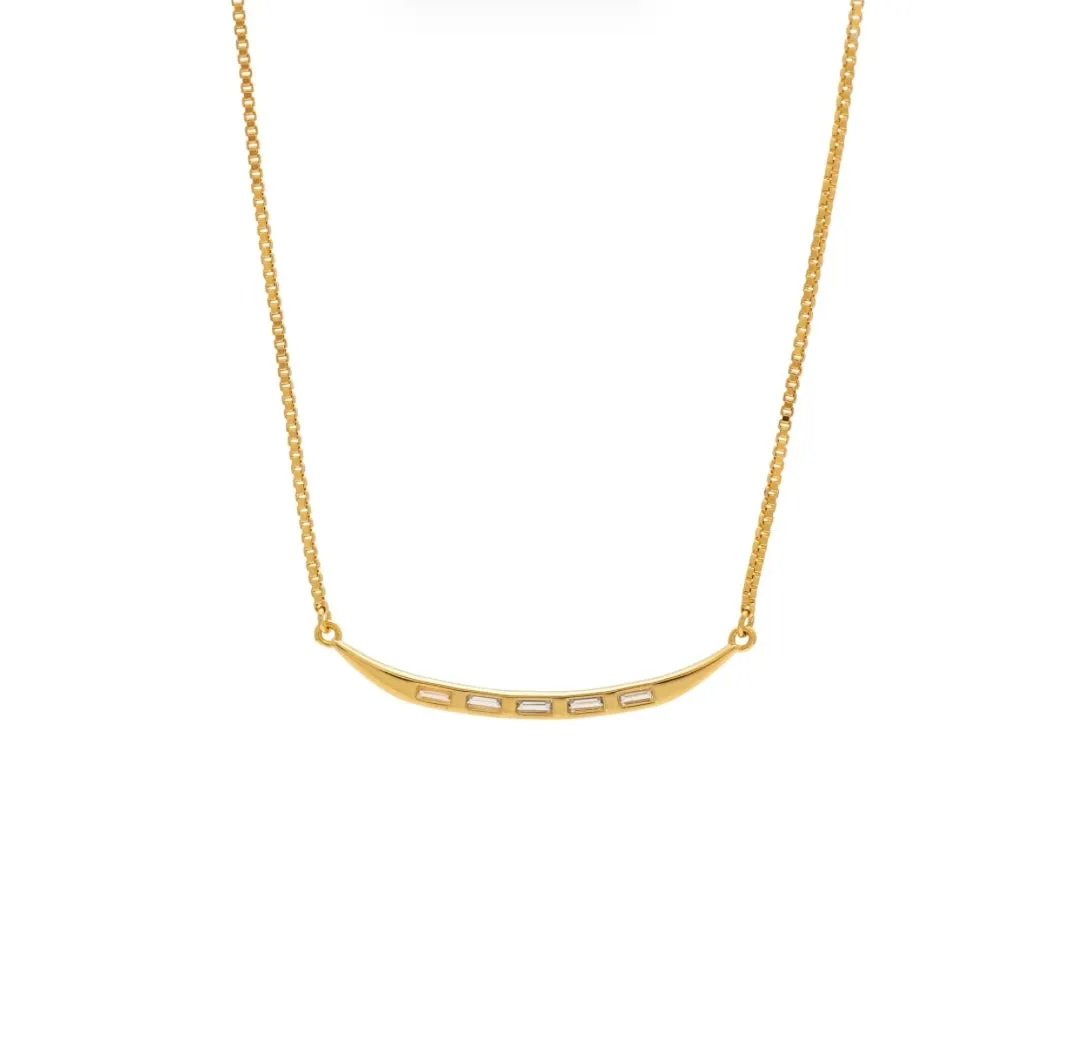Sarah Mulder | Gia Necklace in Gold sold by Allison Wonderland