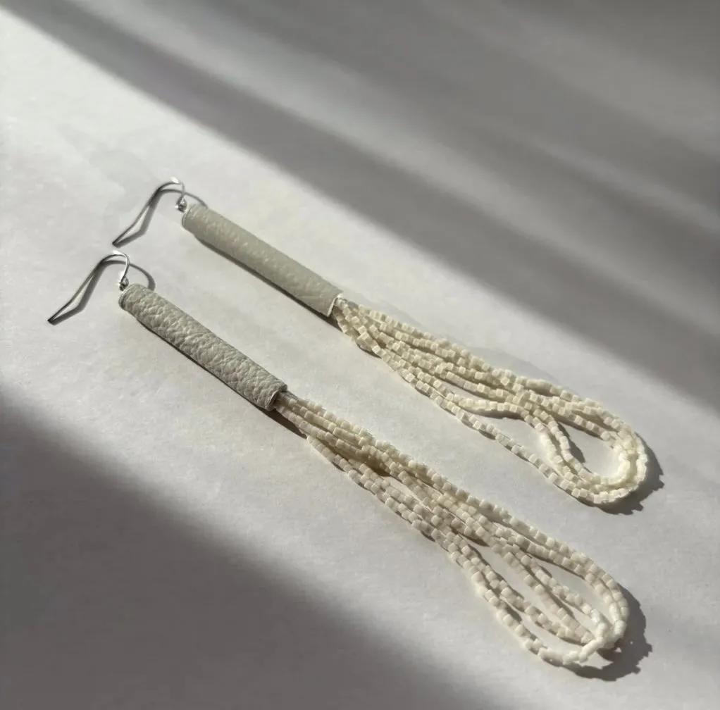 Palea Ivory Bead Earrings sold by Allison Wonderland product image thumbnail 2
