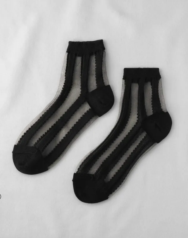 Unified | Sheer Ribbon Socks made by Allison Wonderland