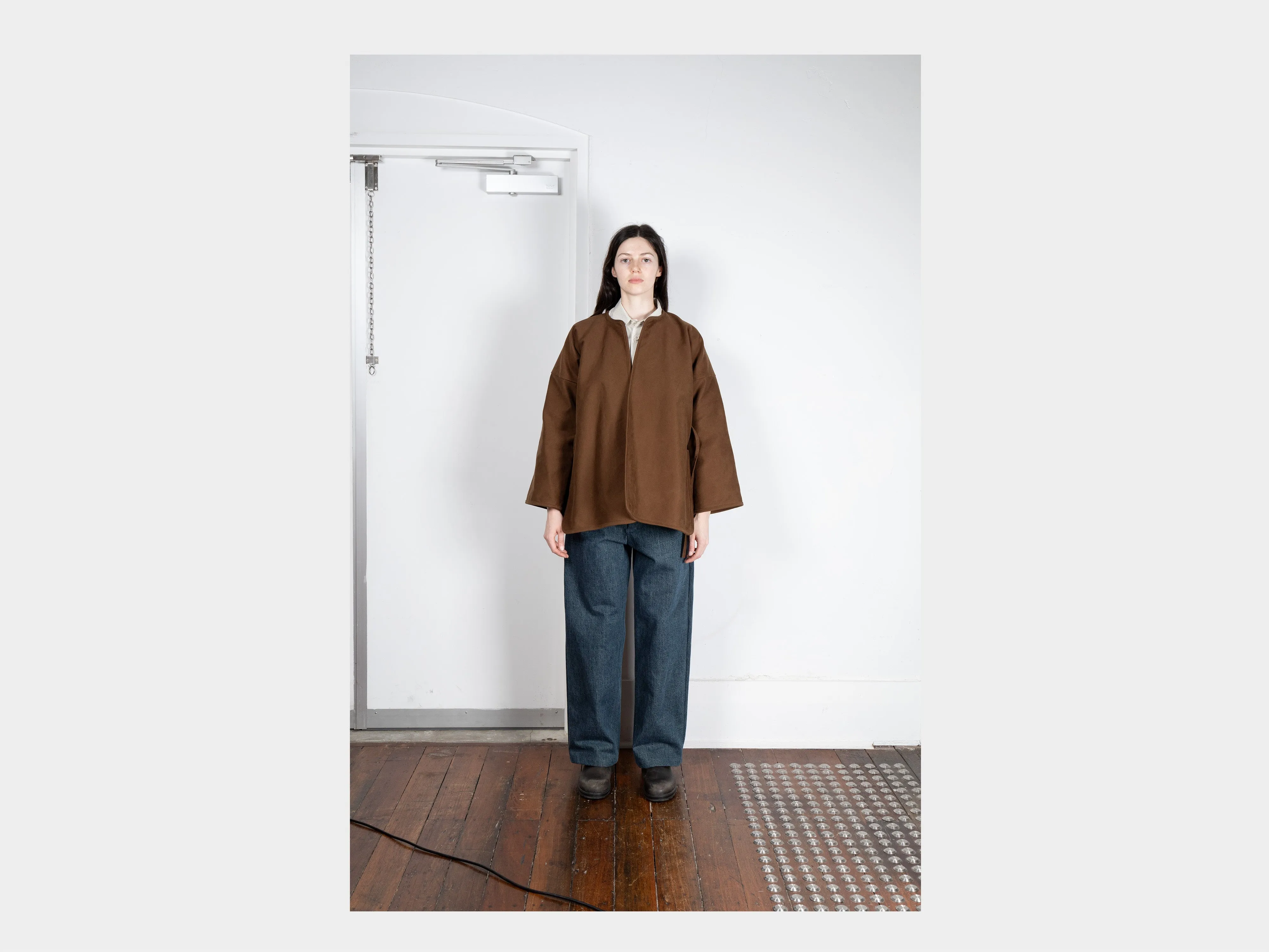 W-R19S7 "Long Cross Cardigan" Timber Moleskin sold by MAN-TLE product image thumbnail 5