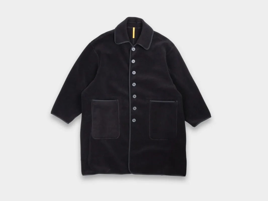 W-R19F1 "Balmacaan Coat" Black 300 sold by MAN-TLE