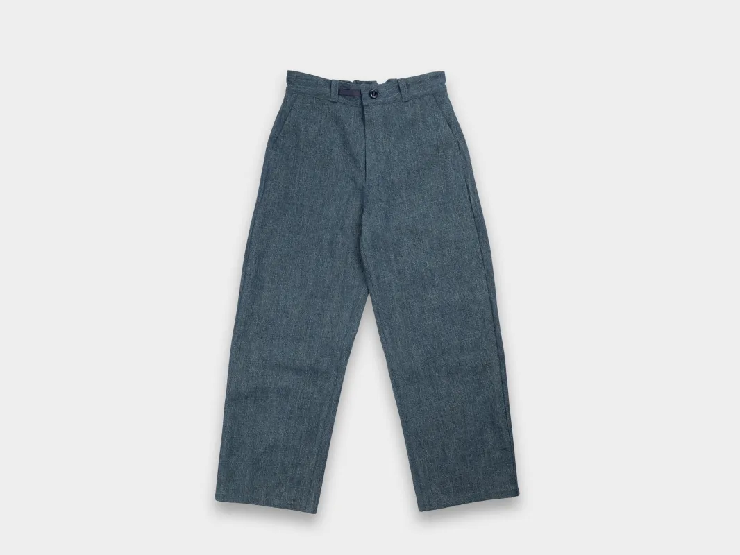 W-R19P4 "High-Wide Pants" Fade Denim sold by MAN-TLE