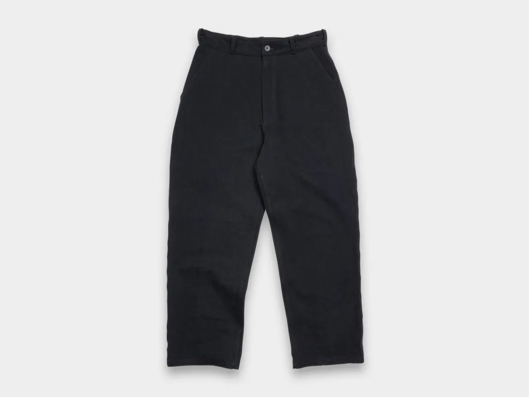 R19J6 "Jebok Pants" All Black Denim made by MAN-TLE
