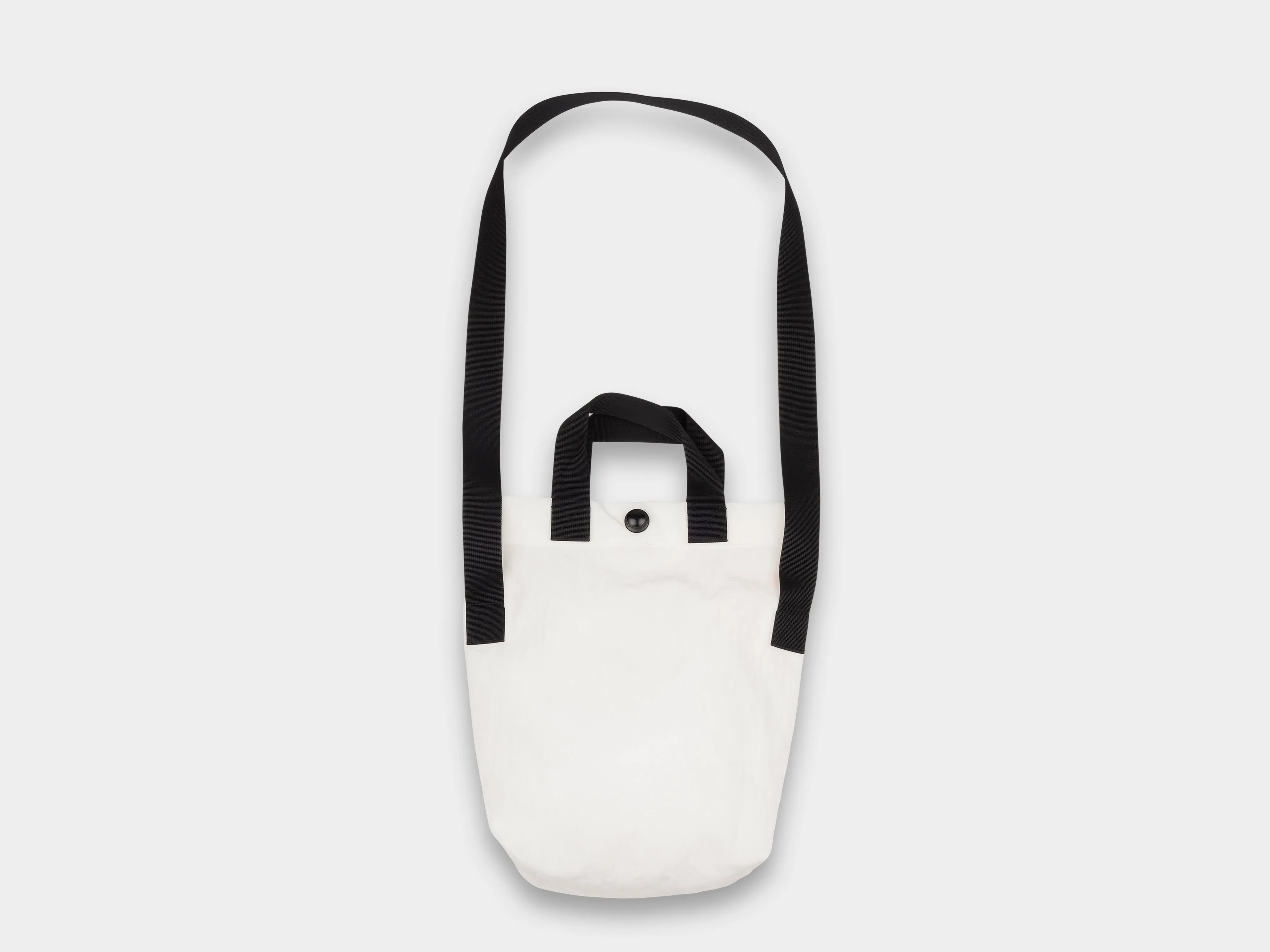 R19B4 "Mini Tote" White Nylon sold by MAN-TLE