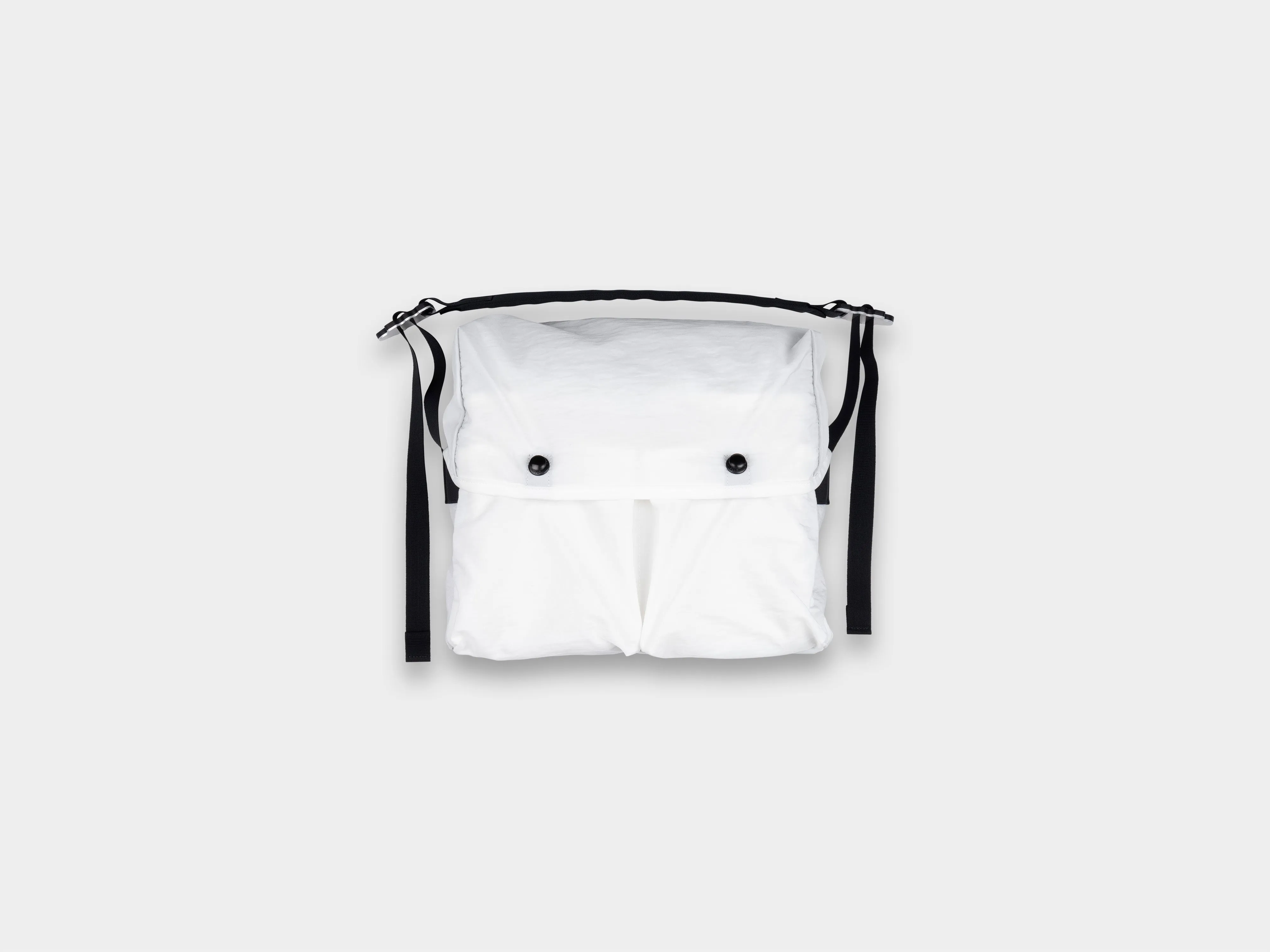 R19G4 "Mini Messenger" White Nylon sold by MAN-TLE