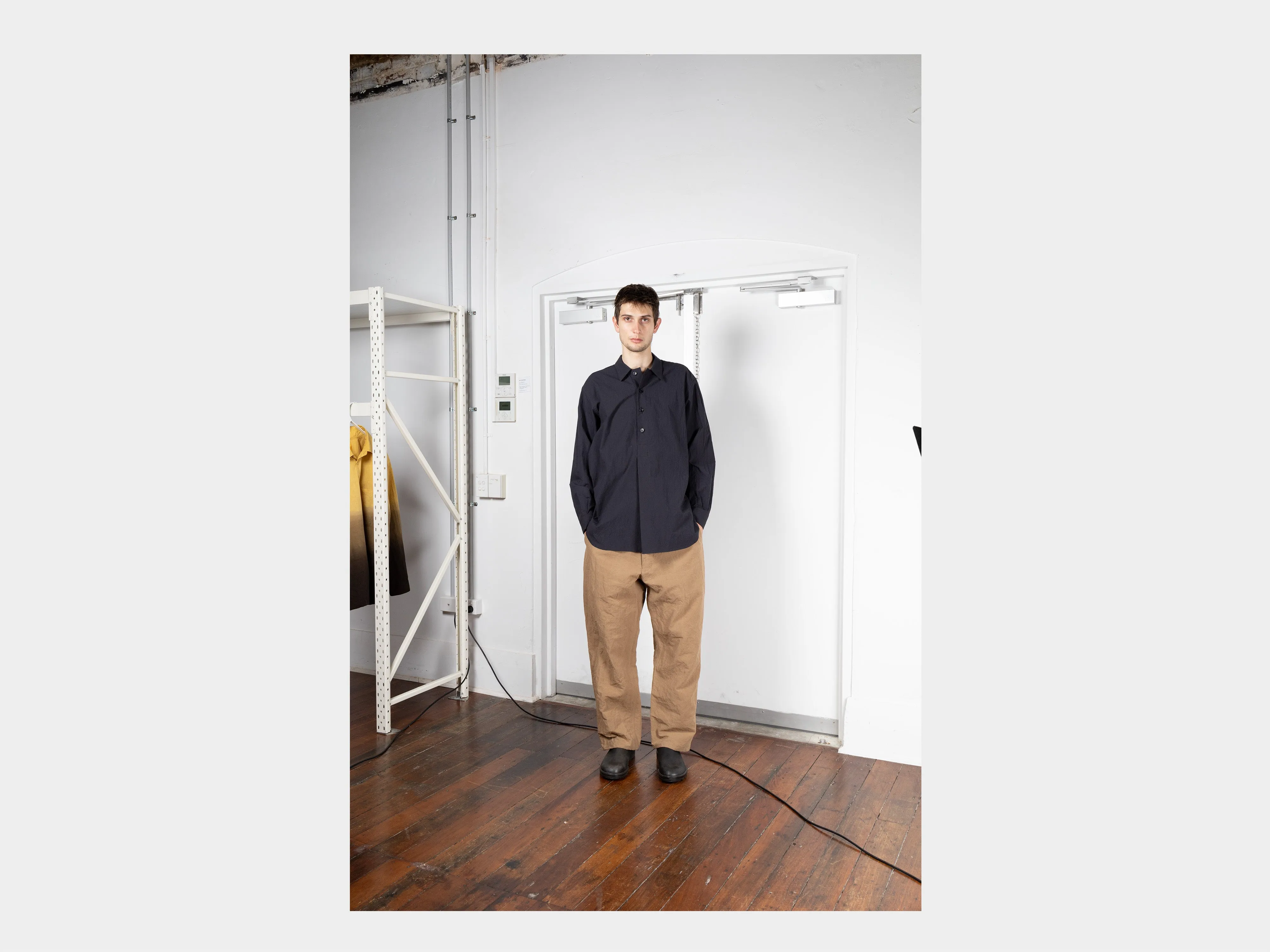 R18S2 "Pullover Shirt" Double Black Cordlane sold by MAN-TLE product image thumbnail 5