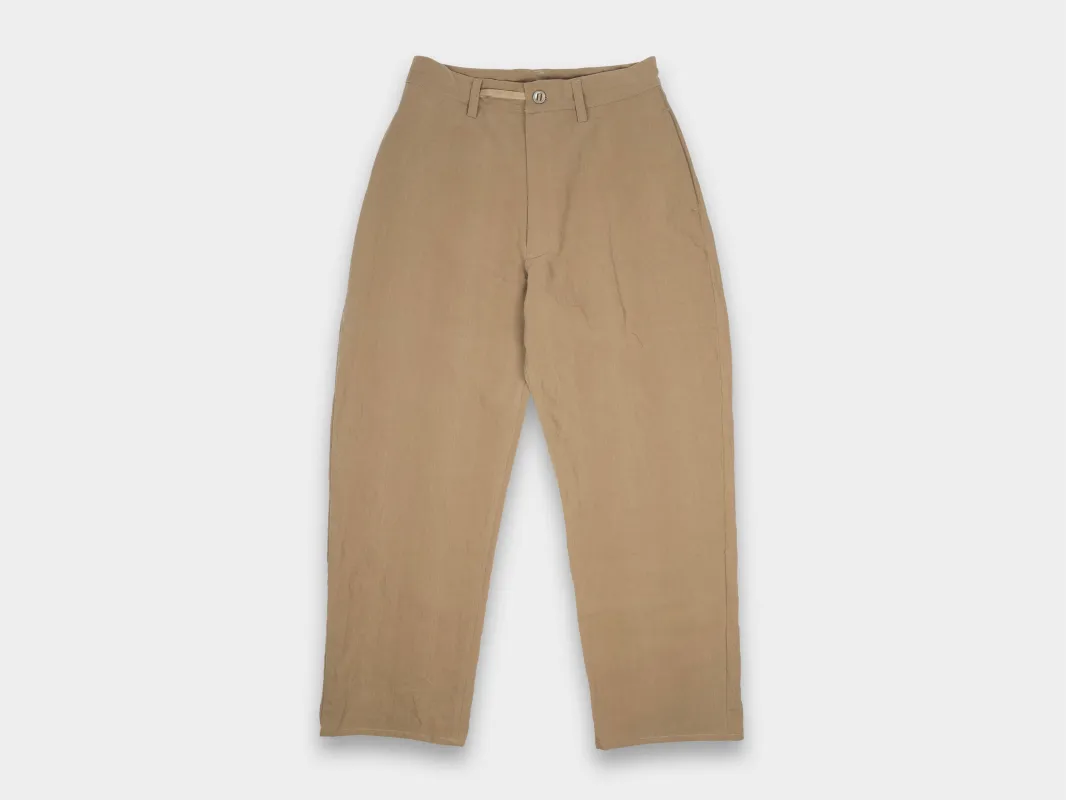 R18P4 "Wide Pants" Reed Linen sold by MAN-TLE