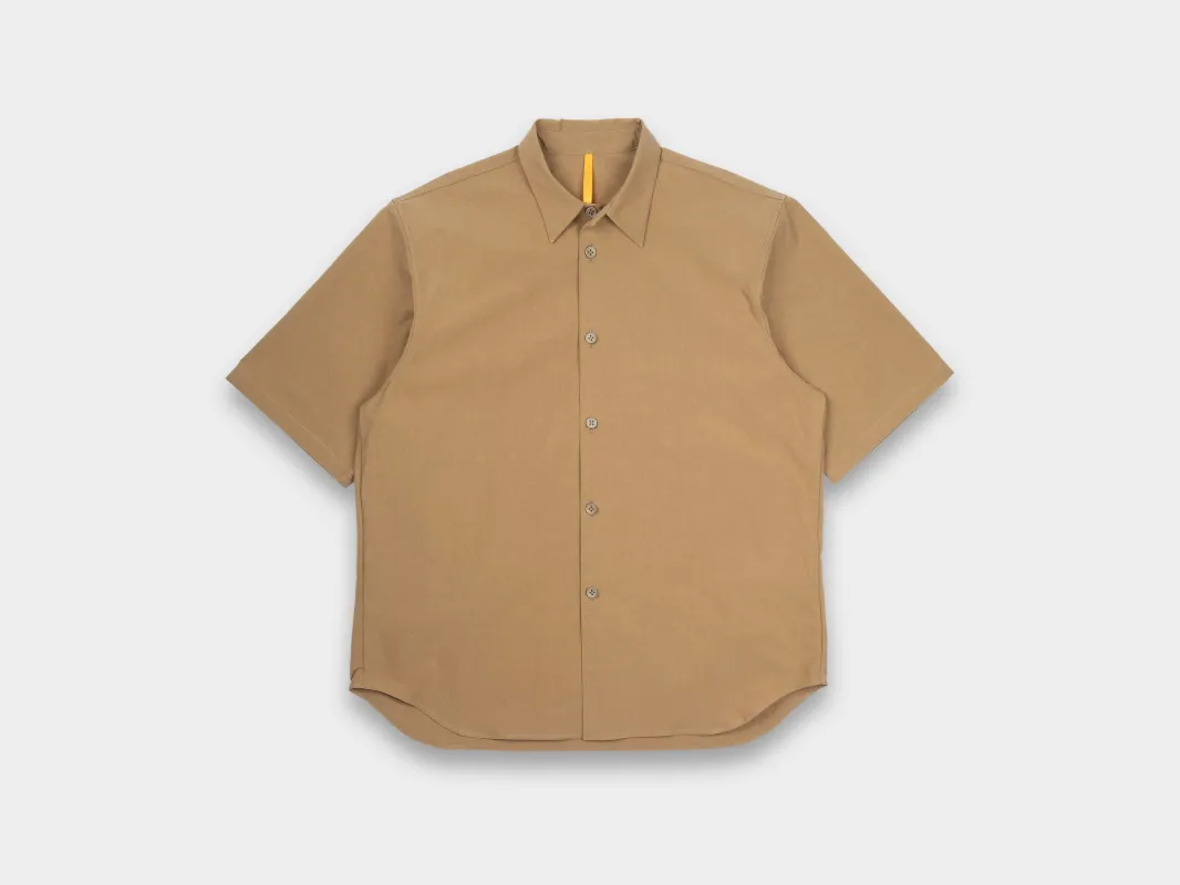 R18S9 "S/S Weather Shirt" Tan Weather sold by MAN-TLE