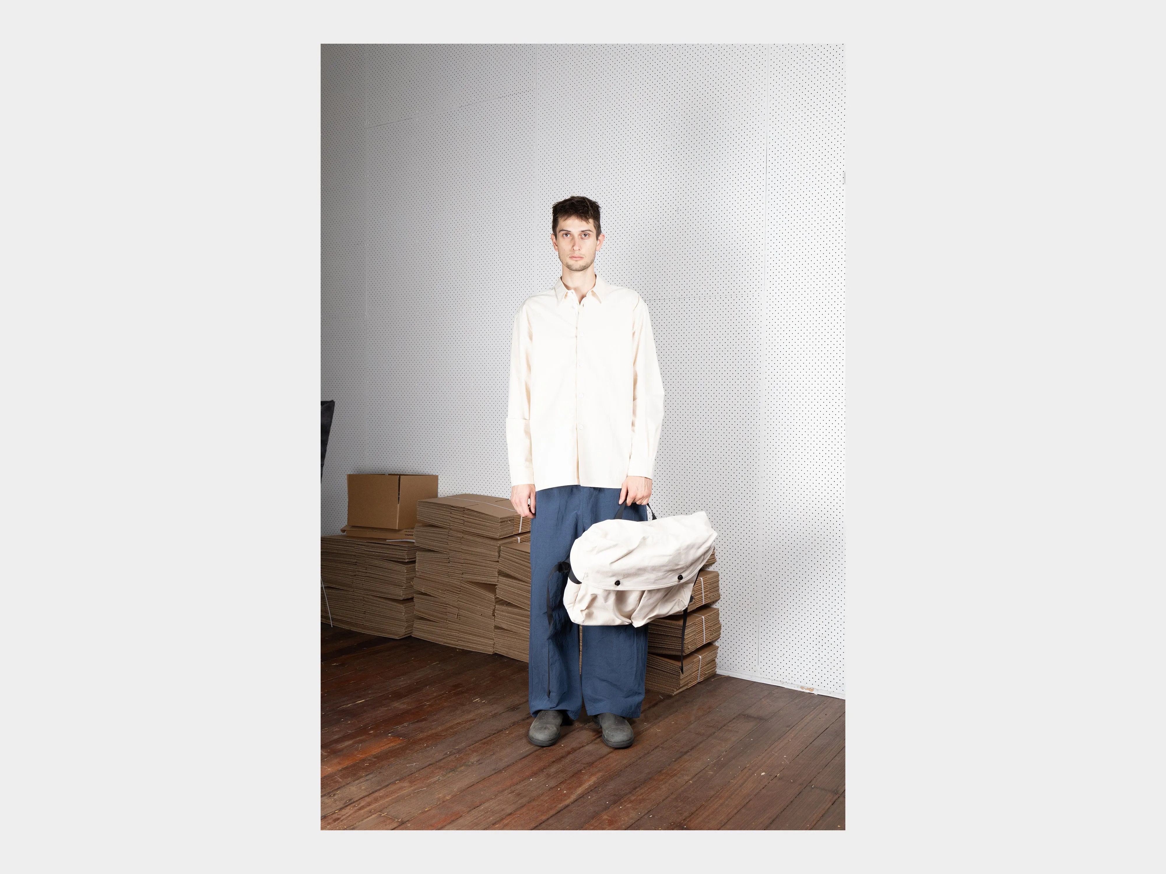 SPG2 "Snap Messenger" Unbleached Cotton Canvas sold by MAN-TLE product image thumbnail 5