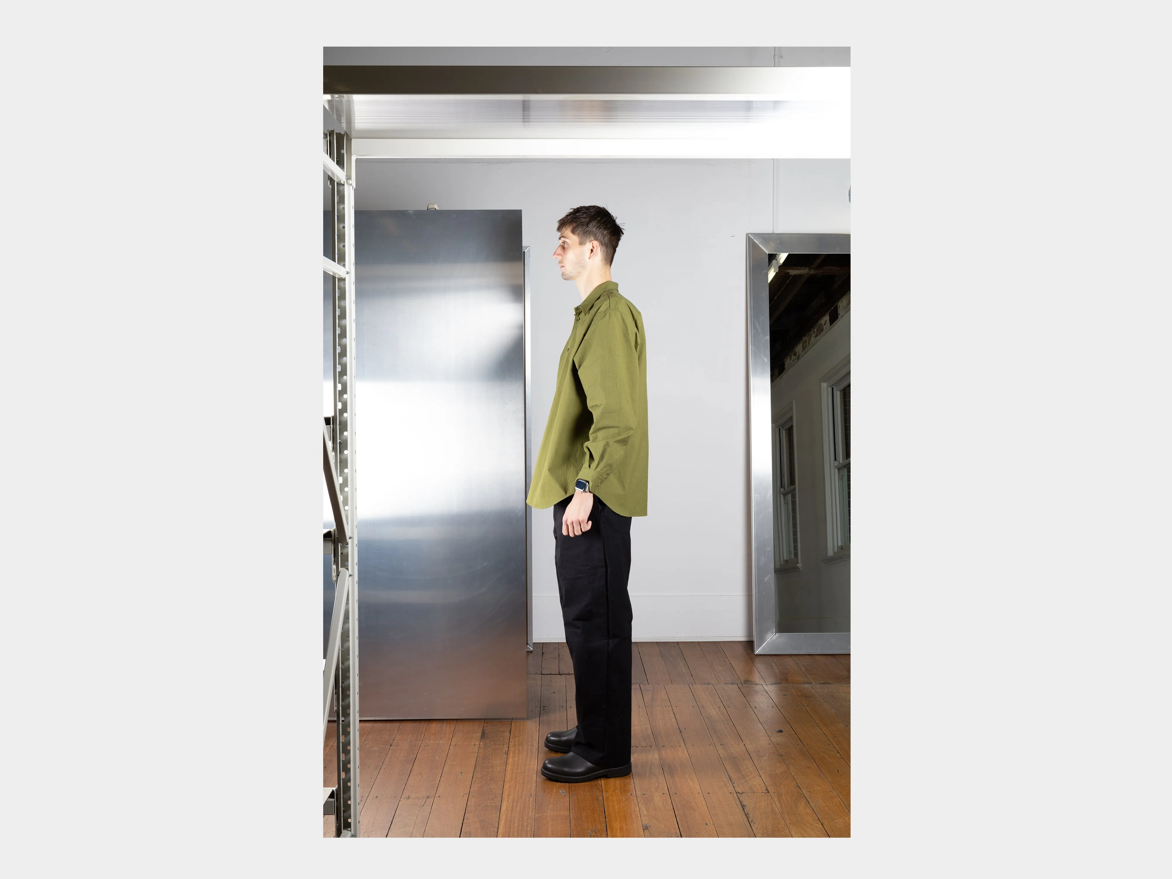 R0S8 "Weather Shirt" Olive Weather sold by MAN-TLE product image thumbnail 5