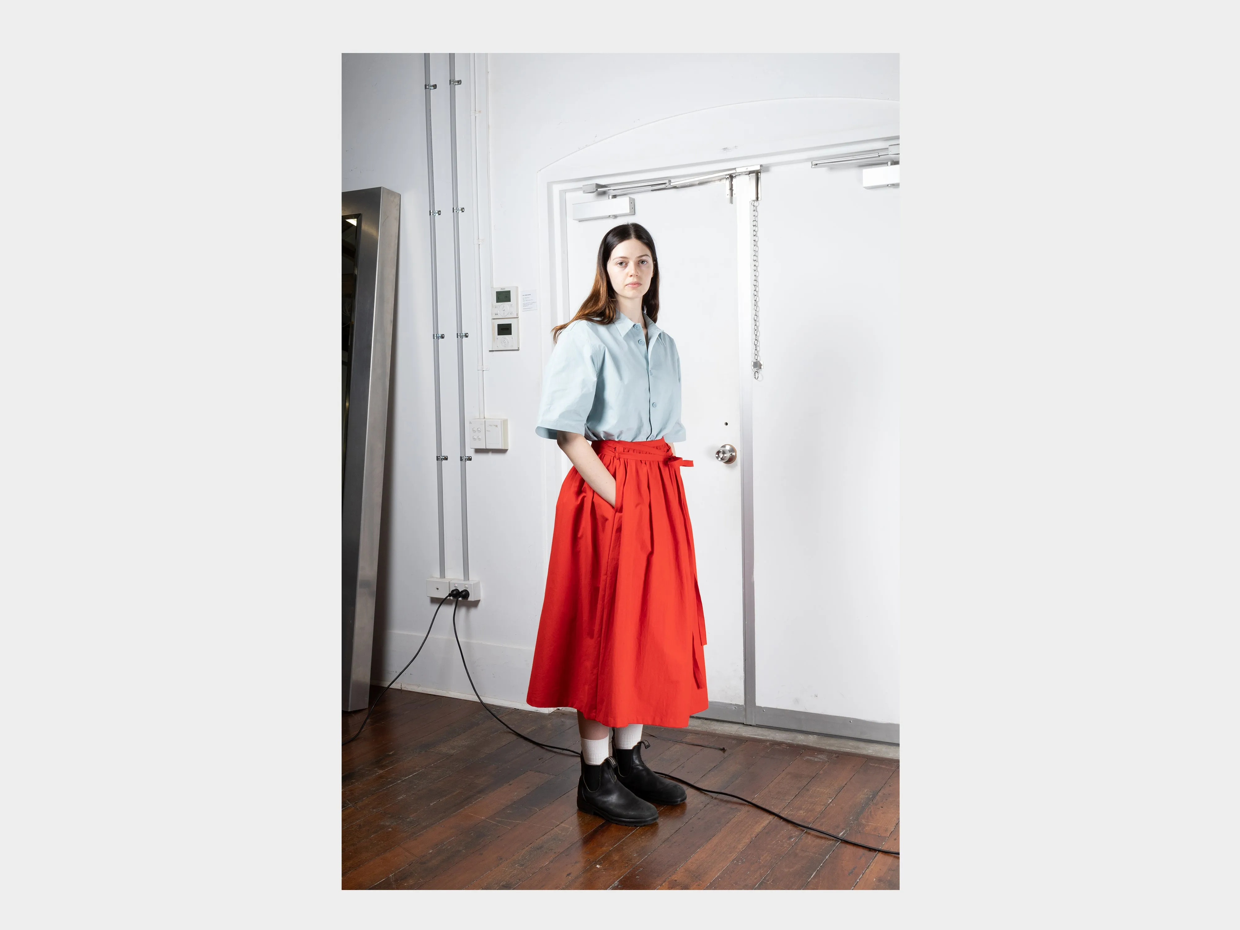 W-SPP6 "Gather Skirt" Banksia Weather sold by MAN-TLE product image thumbnail 5