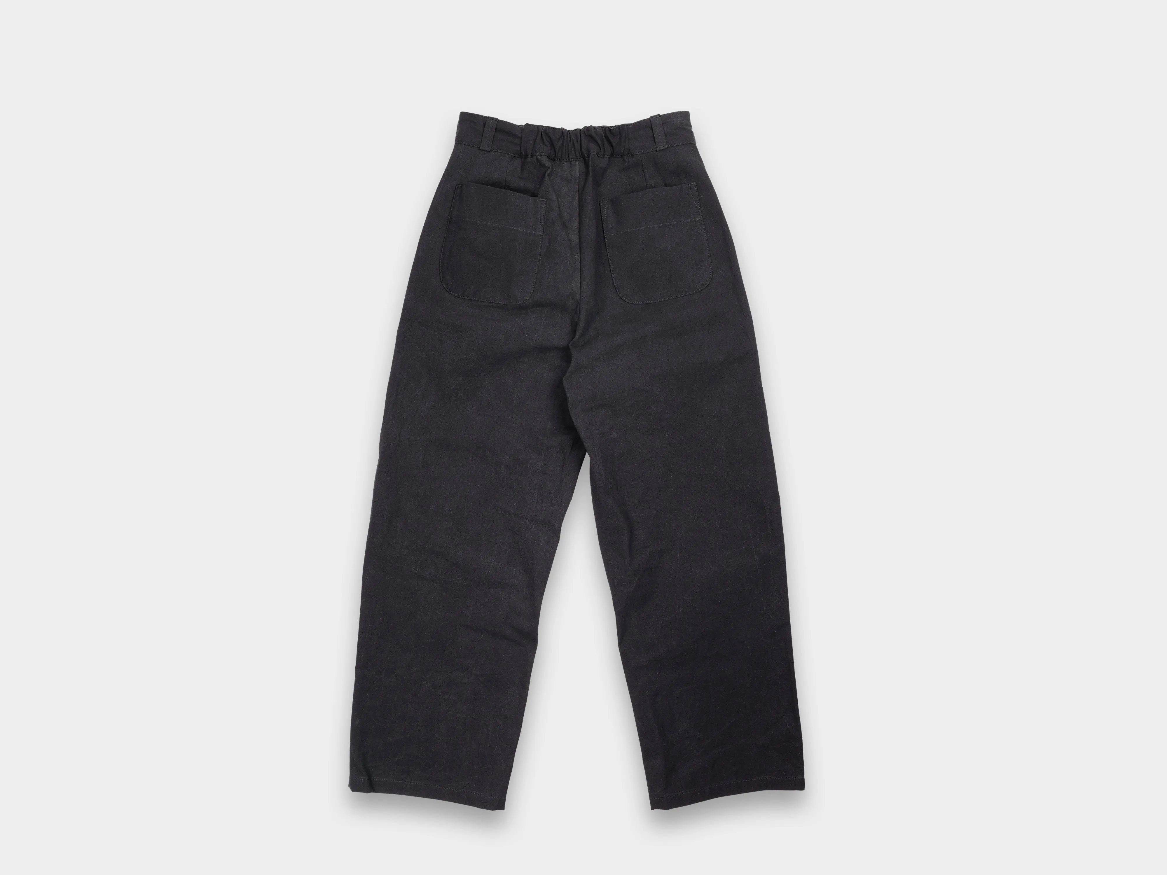 W-R0P4 "High-Wide Pants" Black Wax sold by MAN-TLE product image thumbnail 2