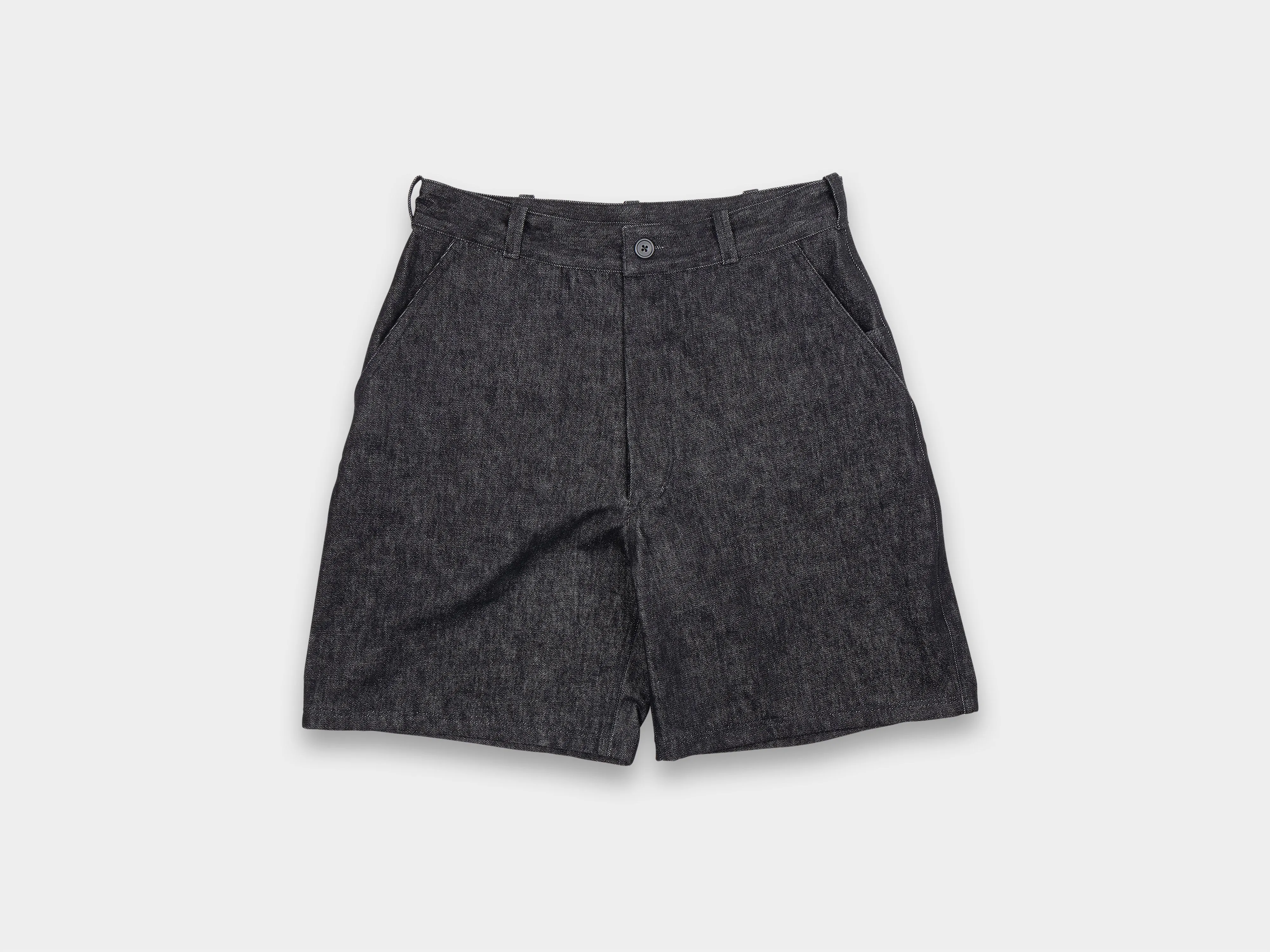 R16J7 "Jebok Shorts" Black Slub Denim sold by MAN-TLE