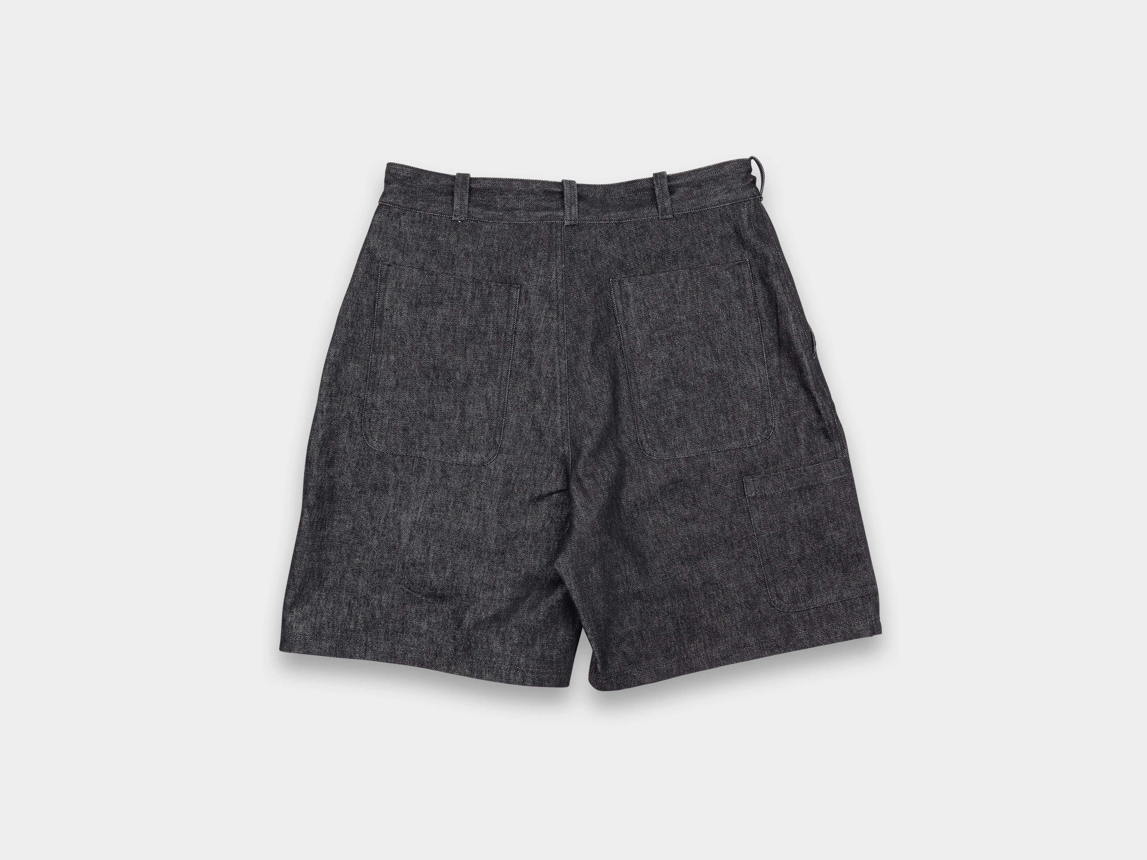 R16J7 "Jebok Shorts" Black Slub Denim sold by MAN-TLE product image thumbnail 2