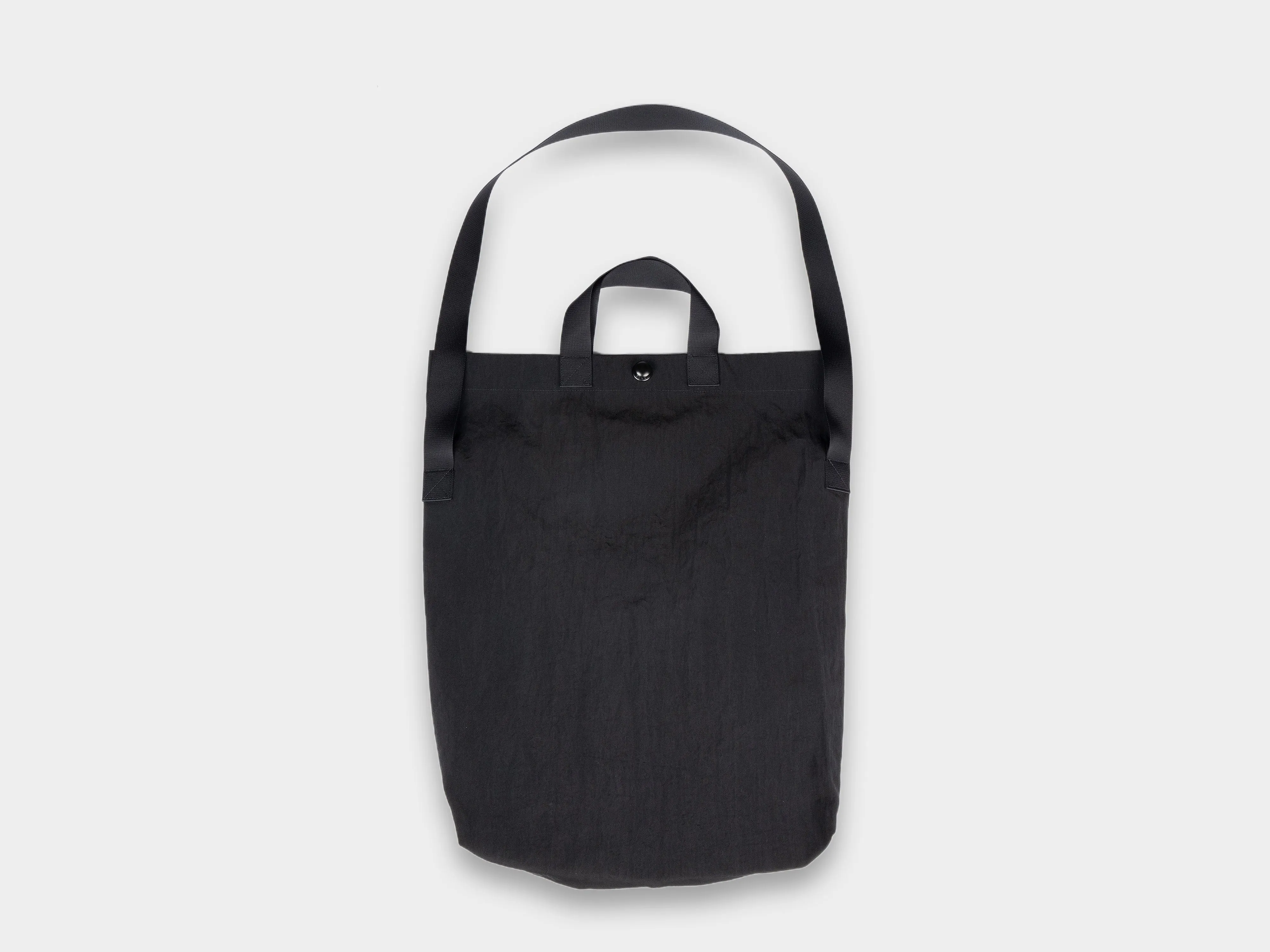 R0B1 "Multi Handle Tote" Black Nylon sold by MAN-TLE