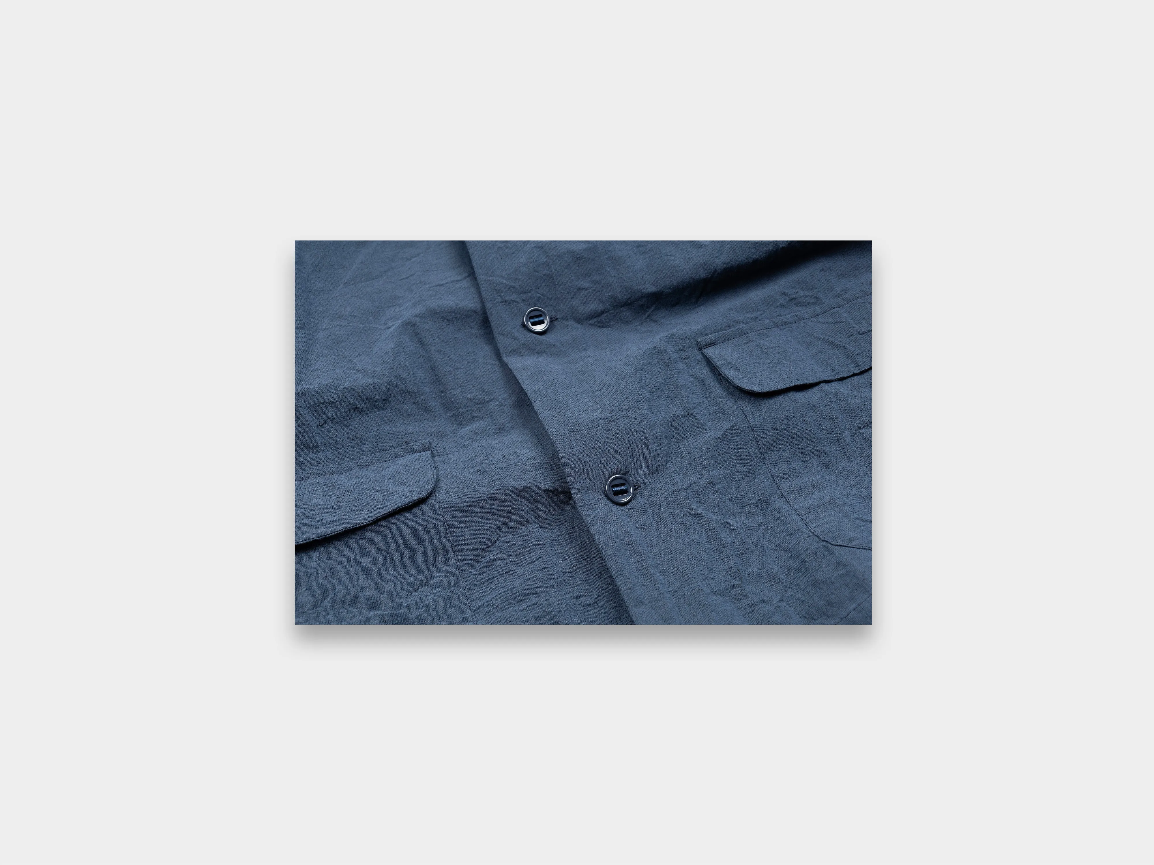 R16O2 "Coverall" Blue Metal Linen sold by MAN-TLE product image thumbnail 4